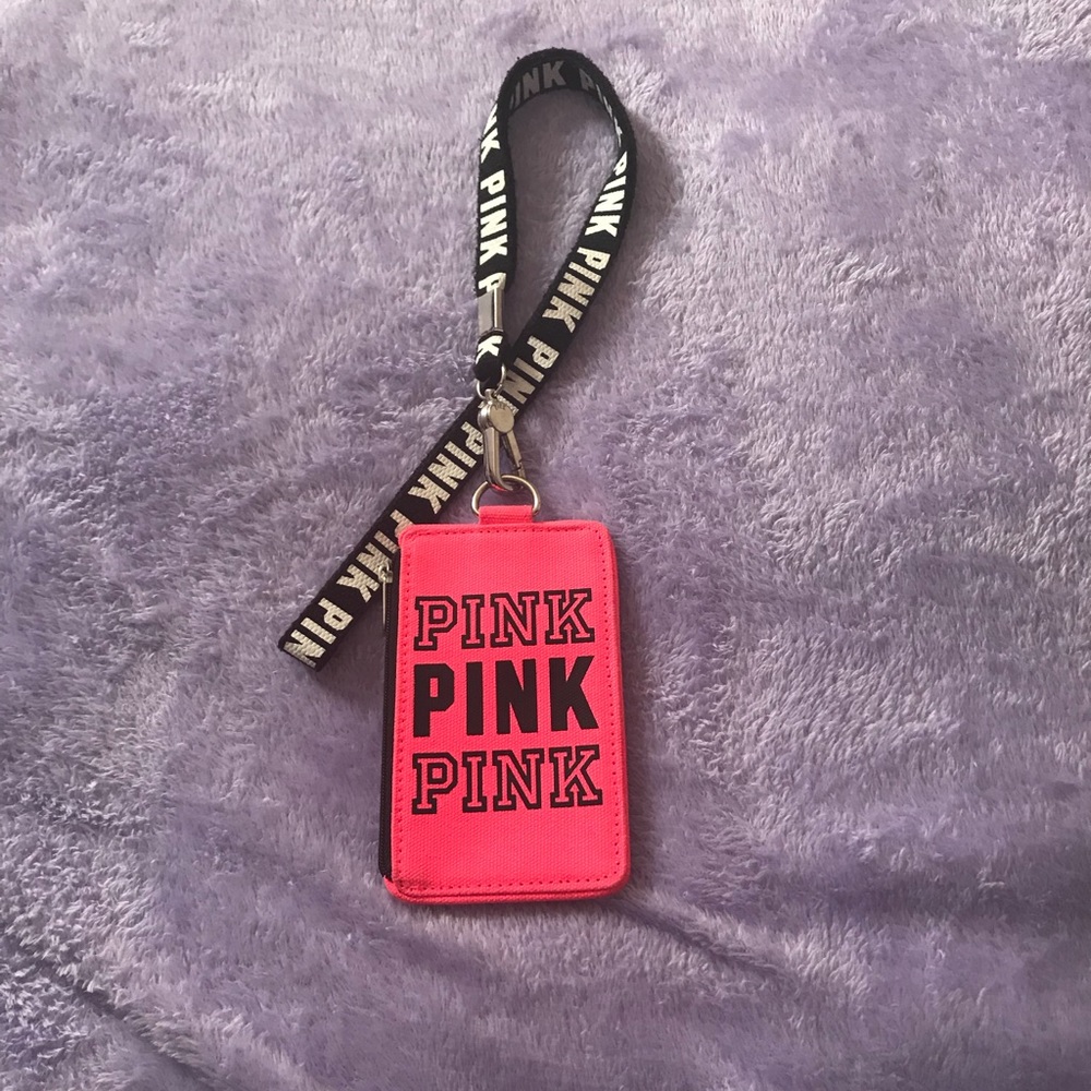 Vs Pink Lanyard w/ id holder